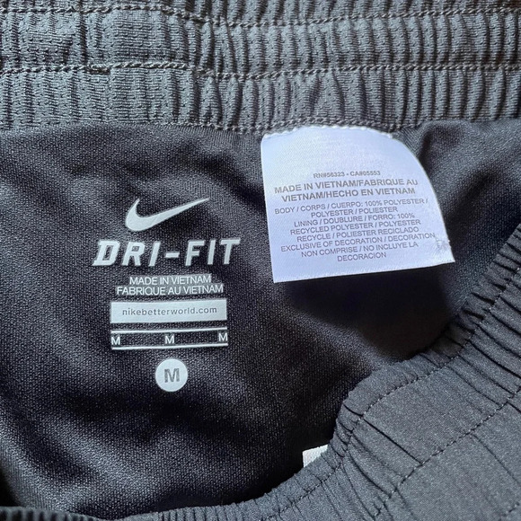 Nike Womens Black & White Dri Fit Elastic Waist - Picture 3 of 5